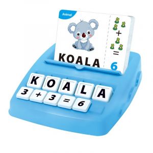 Jeu &Eacute;ducatif De Lettres Et De Chiffres Pour Enfants 3 4 5 6 7 Ans &iquest; Coffret D'apprentissage Avec Cubes Alphabet, Cartes Mots, Blocs Num&eacute;riques Et Plateau De Correspondance 2 En 1 - Neuf