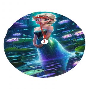 Jupe de sapin de No&euml;l Reine des Neiges, douce et amusante, pour une d&eacute;coration de No&euml;l champ&ecirc;tre de 91 cm (36 pouces). - Neuf