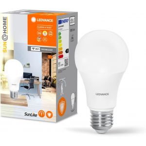 Kal-Sun@Home Classic Led Lamp, White, 12w, 1055lm, Bulb Shape & E27 Base, Biodynamic Function, Adjustable White Light (2700-6500k), Dimmable, App Or Voice Control, Long Life - Neuf