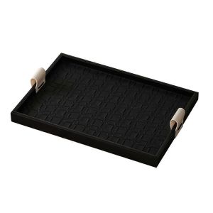 Plateau En Cuir Bols À Clés Pour Table D'entrée,Plateau Organisateur De Bureau,A - Neuf