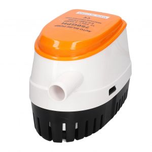 XYONG Pompe submersible electrique automatique pour cale, mini pompe a eau 750 GPH DC 12 V avec interrupteur a flotteur - Neuf