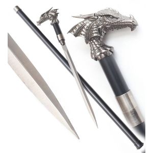 Canne Epee Dragon Canne de Marche Repliksword - Neuf