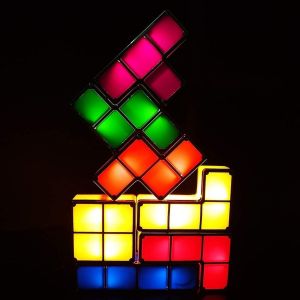 Lampe Tetris Lampe, Attoe Led Tetris Empilable Veilleuse, 7 Couleurs, Induction V Goodnice - Neuf
