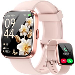 Checarzhn--No1-Montre Connectée Femme Pour Samsung, Iphone, Android, 1.8"" Smartwatch Avec Appel Bluetooth, Voix De L'ia, Alexa Intégrée, Smartwatch Moniteur, Ies, Ip68 Montre Intelligente, Podometre - Neuf