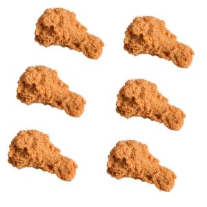 Paquet de 6 faux pilons de poulet,faux poulets frits,modèles de faux aliments,accessoires de nourriture faux réalistes pour les réunions de famille de viande de cuisine,échantillon de décoration - Neuf
