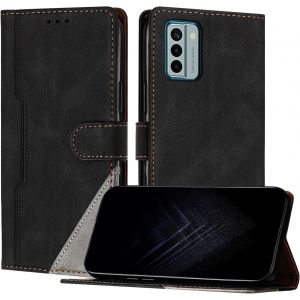 Kal-Étui Pour Nokia G22, Housse En Cuir Pu Avec [Protection Antichoc Tpu] [Fonction Support] [Porte-Cartes ] Antichoc Magnétique Coque Pour Nokia G22 - Noir - Neuf