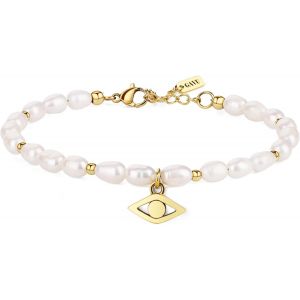 Loc-Bracelet Perle Naturelle Femme,Bracelet À Breloques,Bracelet Main De Fatma/Mauvais ?Il Pour Femmes - Neuf
