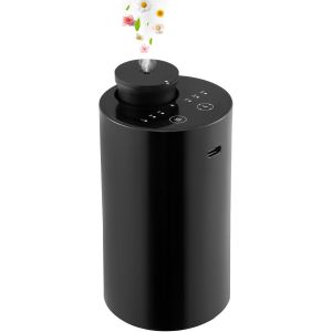 Jgd-Diffuseur D'huiles Essentielles - Diffuseur D'aromath&eacute;rapie Pour Voiture - Sans Eau - Pour La Maison - Portable - Pulv&eacute;risateur De Parfum Automatique Sans Fil (Noir) - Neuf