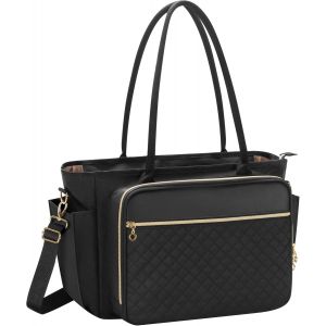 acdsgd-Sac Fourre-tout pour Enseignant avec Pochette Accord&eacute;on, Sac de Professeur pour Femme avec Compartiment pour Ordinateur Portable de 15,6 Pouces - Neuf