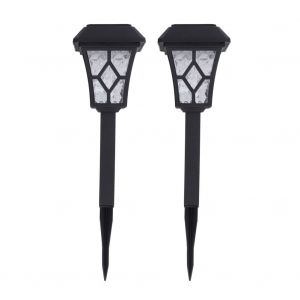 Hjlian Lampe Solaire Led Pour Allee De Jardin, Pelouse, Patio, Cour, Allee, Paysage (Noir) - Neuf