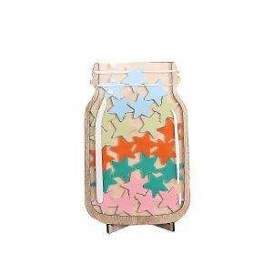 Pot de r&eacute;compenses pour enfants avec &eacute;toiles, tableau de r&eacute;compenses d'entra&icirc;nement quotidien avec jetons - Neuf