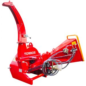Broyeur de branches 150 mm pour tracteur - Cardan et attelage trois points - Rouleau d'alimentation hydraulique Torros HHP150H - Neuf