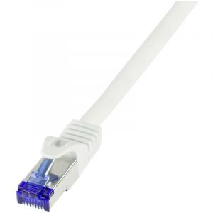 Logilink - C6a101s Rj45 Cat 6a S/ftp 15.00 M Blanc 1 Pc(s) W817002 - Neuf