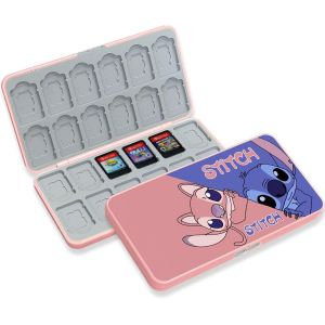 Rangement pour Switch Jeux,Boite Jeux Switch Rangement,Doublure en Silicone,Boite Rangement Jeux Switch,avec 24 Emplacements pour Cartes de Jeu et 24 Emplacements Our Cartes Micro SD (DC2421) - Neuf