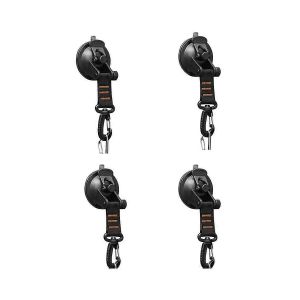 4 Pcs Ventouse Robuste avec Anneau D 360 Rotatif Camping Crochets D¿aspiration Voiture Ventouses Ancre - Neuf