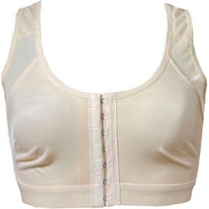 Soutien-Gorge Soutif De Sport Post-Chirurgical Pour Femme Avec Fermeture Frontale Et Bretelles Réglables, Beige, Xl - Neuf