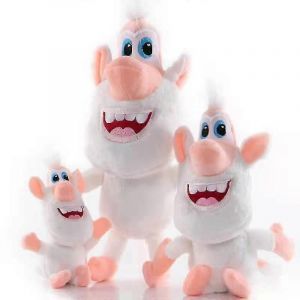 Petit cochon blanc Cooper en peluche, cadeau créatif, poupée d'action cochon heureux, cadeau pour enfant.-30 cm - Neuf