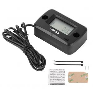 Compteur horaire moteur, affichage LCD numerique, jauge, activation par vibration, etanche, pour VTT, UTV, moto - Neuf