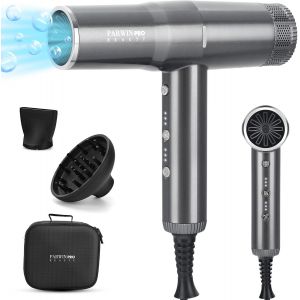 Sèche-Cheveux Séchage Rapide Professionnel, Moteurs Sans Balais À Faible Bruit Avec 110,000rpm&2000w, Ionique Hair Dryer Répartition Uniforme De Chaleur (Noir) - Neuf
