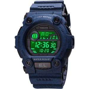 Montre Homme Et Femme Digitale 50m Etanche Outdoor Militaires &Eacute;lectronique Chronom&egrave;tre Date Plastique Caisse Et Caoutchouc Ruban Sport Montres Bracelet.[J994] - Neuf