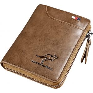 Portefeuille Homme Cuir Rfid Porte Monnaie Hommes Avec 13 Porte Cartes & Poche &Agrave; Monnaie, Petit Portefeuille Homme Fermeture &Eacute;clair Cadeau Homme Pour No&euml;l, F&ecirc;te, Anniversaire - Neuf