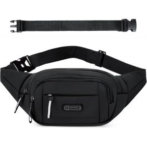 CAUC-Sac banane &agrave; 4 poches pour homme et femme avec ceinture d'extension de 35 cm, b, M &agrave; L, Loisirs/Sports - Neuf