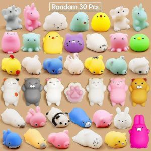 30 pcs mignon squeeze animaux jouets,animaux de compression &agrave; mont&eacute;e lente pour la f&ecirc;te des enfants cadeau de No&euml;l,cadeau d'anniversaire,soulagement du stress - Neuf