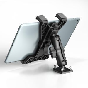 Support de tablette robuste avec base de per&ccedil;age pour iPad Pro Mini de 17 &agrave; 33 cm, id&eacute;al pour mur, camion, v&eacute;hicules utilitaires, bureaux - Neuf
