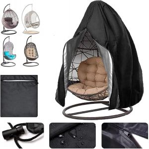 Housse De Chaise Suspendue De Patio - Housse De Chaise De Cocon D'oscillation D'oeufs Avec La Tirette, Protecteur De Meubles De Jardin R&eacute;sistant R&eacute;sistant, 190 X 115 Cm - Neuf