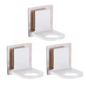 Lot de 3 supports de rangement autocollants pour flacons de gel douche - Neuf
