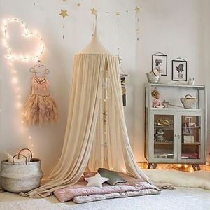Moustiquaire Vintage À Baldaquin Rond En Forme De Dôme Pour Enfants, Tente De Jeu, Décoration De Lit Et De Chambre À Coucher, Protection Contre Les Insectes (Hauteur : 240 Cm) - Neuf