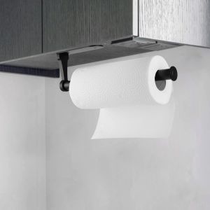 Porte-Essuie-Tout, Porte-Essuie-Tout Sous Armoire, Perforé Ou Autocollant, Support Mural Pour Cuisine, Organisation De Cuisine Robuste Et Durable - Neuf