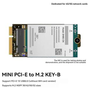 Emplacement d'extension MPCIE vers KEY-B Carte adaptateur MINIPCI-E vers M.2 NGFF A - Neuf