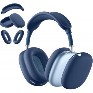 LORANKA-Coque 3 en 1 en silicone pour &eacute;couteurs Apple AirPods Max, accessoire AirPod Max, accessoire de protection, bandeau, coussinets d'oreille, anti-rayures et r&eacute;sistant &agrave; la transpiration (bleu m - Neuf