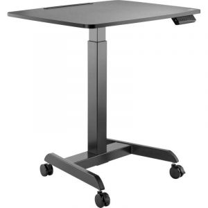 Speaka Professional - Table Haute Sp-9957420 Plage D'Altitude: 780 &agrave; 1280 Mm (l X P) 800 Mm X 600 Mm Noir R&eacute;glable En Hau - Neuf