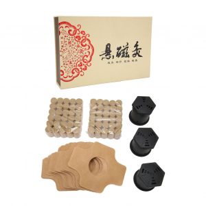Kit De Moxibustion Chinoise, 3 Vitesses, 60 Cones De Moxa, 3 Boites, 60 Suspensions De Ruban Adhesif, Champagne Dore - Neuf
