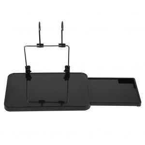 Organiseur De Siege Arriere De Voiture Avec Table Pliable, Noir, Pour Ordinateur Portable/Table A Manger, Bureau A Roulettes - Neuf