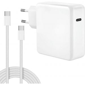 CMWX-Chargeur pour MacBook Pro, 118 W Chargeur USB C, Compatible pour MacBook Pro 16/15/14/13 Pouces, Mac Book Air 13 Pouces, iPad 2022/2021/2020/2019/2018 avec c&acirc;ble de Chargement de 1,8 m - Neuf