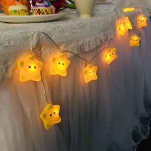 Kal-Chambre D'enfants Animaux Mignons Lumières De Chaîne 10 Led De Noël Lumières Décoratives Lumière Libéralement Enfants Lumières De Nuit Pour École Jardin Enfant Chambre De Pâques (1,65 M10 - Neuf