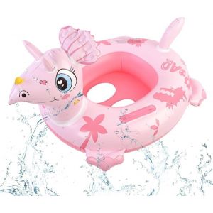 Cap-Anneau De Natation De Voiture, Dinosaure Cartoon Motifs Siège Gonflable Piscine Bebe,Flotteur Bouee Piscine Bebe Garçons Et Filles Anneau De Natation Cartoon Pour Piscine Plage Fête Aide À La Nat - Neuf