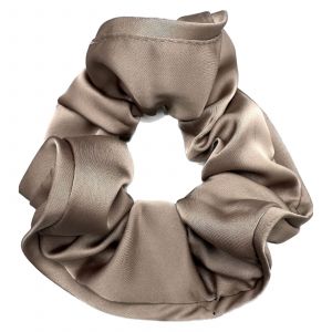 Chouchou Classique Pour Cheveux En Soie Unie Minimaliste Kaki - Neuf