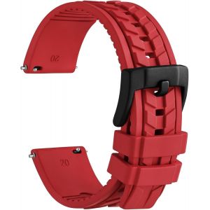 Eryi-Bracelets De Montre En Fkm Caoutchouc (Pas De Silicone), Bracelet De Rechange Pour Homme Et Femme, Largeur Des Cornes Compatibles 20mm 22mm - Neuf