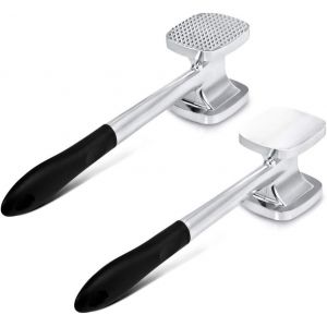 28cm Attendrisseur De Viande, À Double Face, De La Viande Marteau Lourd En Aluminium, 140 Points & Surface Plane, Cuisine Marteau Pour La Viande De Poulet Livres, La Cuisine - Neuf