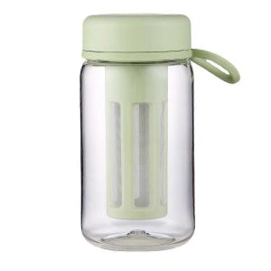 Cafeti&egrave;re Infus&eacute;e &Agrave; Froid Gobelet De Voyage Avec Poign&eacute;e En Silicone Souple Infuseur &Agrave; Caf&eacute; Et &Agrave; Th&eacute; Glac&eacute; Portable Avec - Neuf