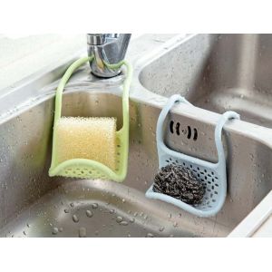 Lot de 3 porte-&eacute;ponges pliables pour le rangement des canalisations d'&eacute;vier - Neuf