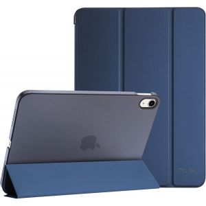Coque Pour Ipad 10ème Génération 2022 10,9 Pouces,Modèle A2696,A2757,A2777,Étui De Protection Anti-Chute,Rabat Magnétique Stable-Marine - Neuf