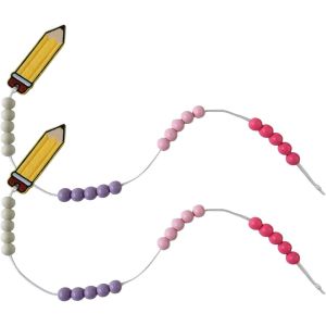 Cornet D'École Pour Fille Et Garçon - Chaîne De Calcul - Remplis De Rentrée Des Classes - Cadeau De Carte De V?ux - Cadeau D'Écolier (Chaîne De Calcul - Rose 2)[Z1437] - Neuf