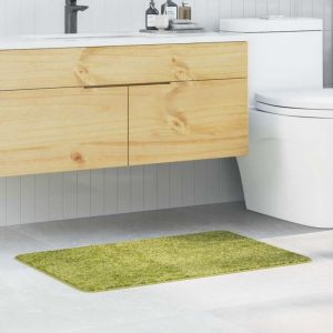 vidaXL Tapis de bain Vert 60 x 90 cm Polypropyl&egrave;ne - Neuf