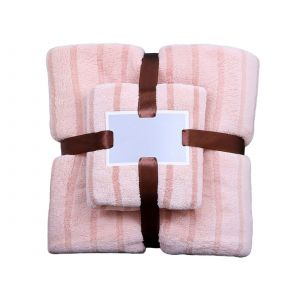 Serviette De Bain Rose Et Ensemble De Serviettes - 2 Pi&egrave;ces, S&eacute;chage Rapide, Tr&egrave;s Absorbantes - Neuf