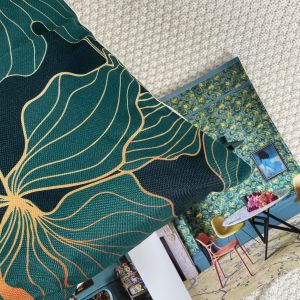 Cauc-Housse De Coussin 40x40 Vert Taies D'oreiller En Lin Coussins De Canap&eacute; D&eacute;coratifs Lot De 4 Jungle Vert Fonc&eacute; Housses De Coussin D&eacute;coratives Moderne - Neuf